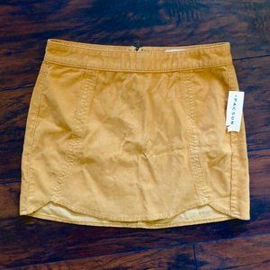 Pacsun Mustard Yellow Corduroy Mini Skirt